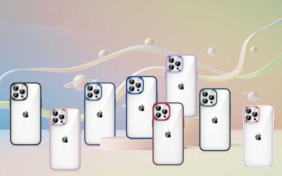 Apple iPhone 14 Pro Kılıf Zore Flora Kapak Sierra Mavi