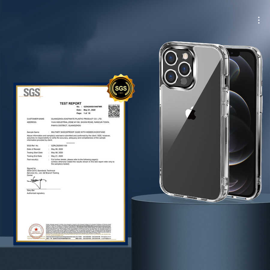 Apple iPhone 14 Pro Kılıf Zore Forst Kapak Renksiz