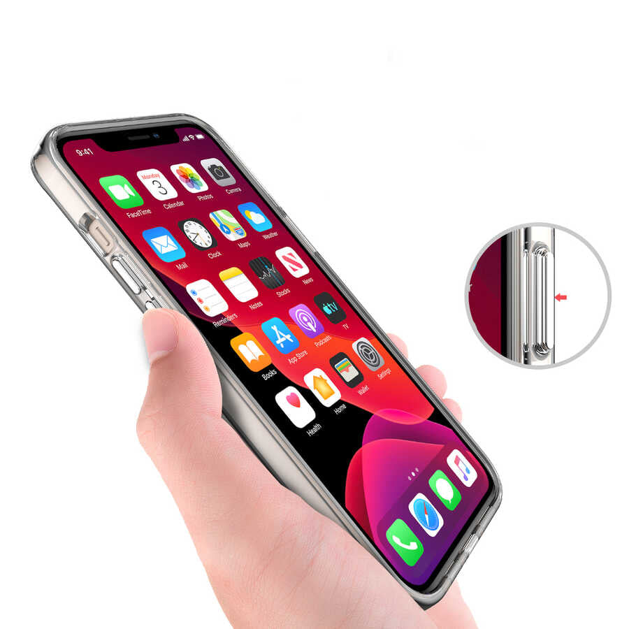 Apple iPhone 14 Pro Kılıf Zore Gard Silikon Renksiz