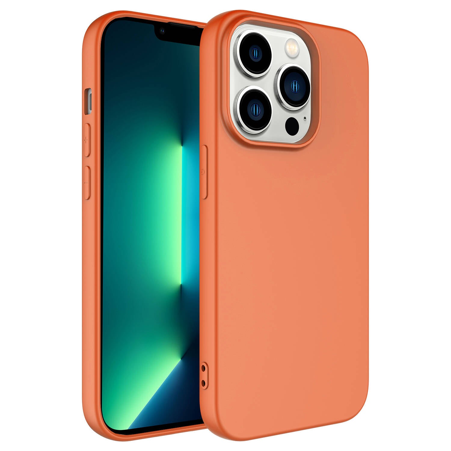 Apple iPhone 14 Pro Kılıf Zore Kamera Korumalı Mara Lansman Kapak Turuncu