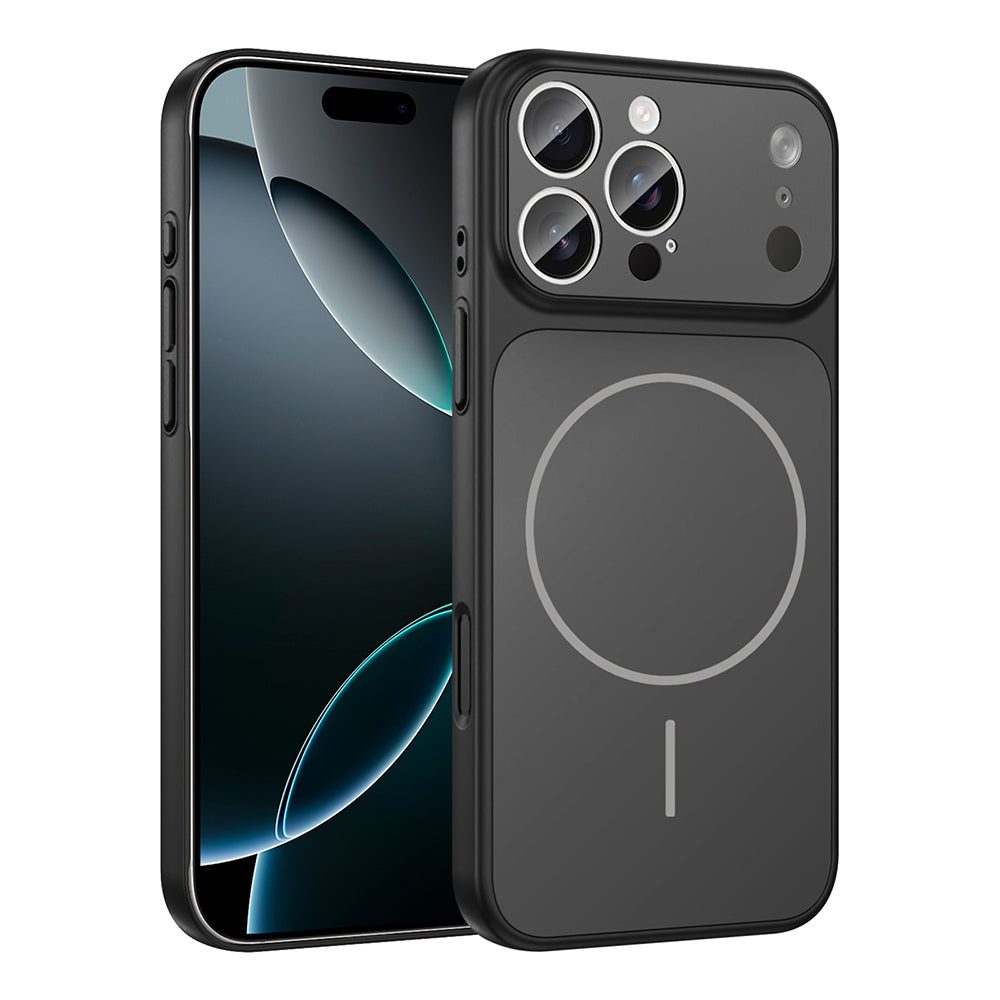 Apple iPhone 14 Pro Kılıf Zore M-Safe Şarj Özellikli Kamera Korumalı Formen Kapak Turuncu