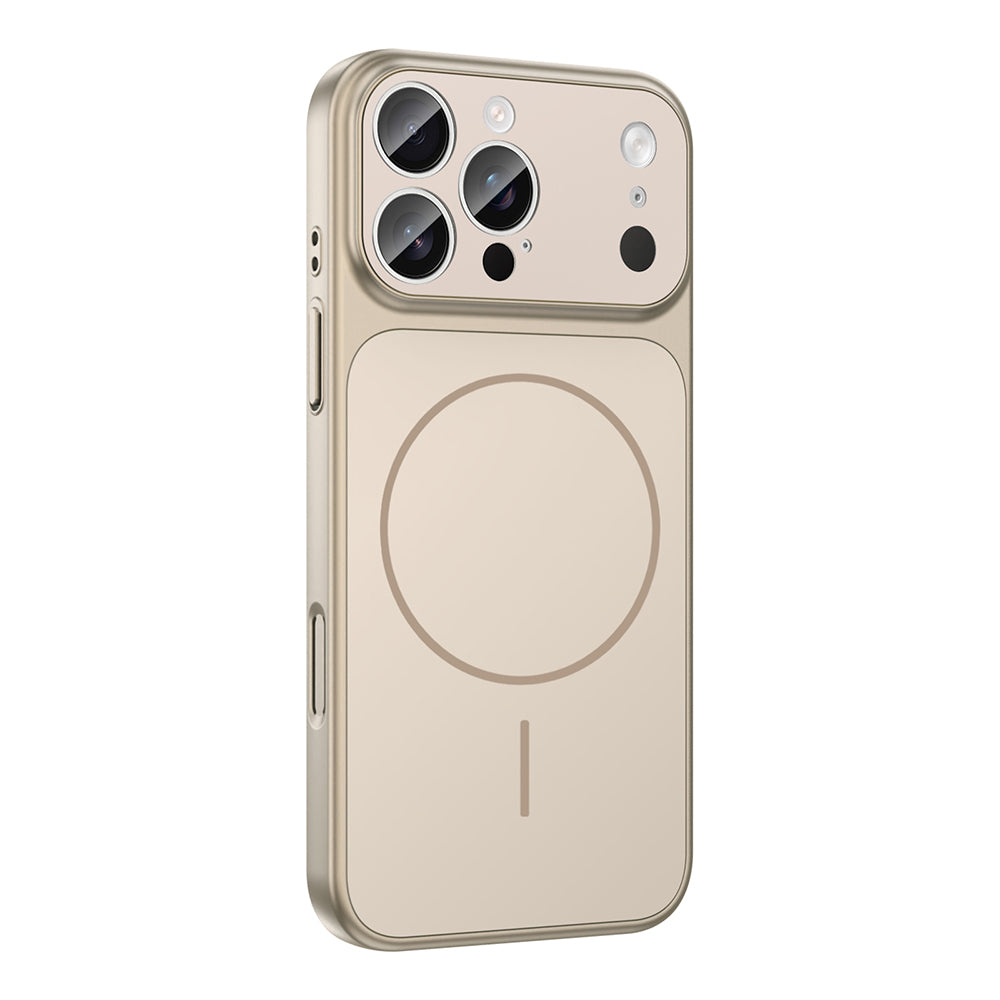 Apple iPhone 14 Pro Kılıf Zore M-Safe Şarj Özellikli Kamera Korumalı Formen Kapak Turuncu