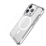 Apple iPhone 14 Pro Kılıf Zore M-safe Şarj Özellikli T-Max M-safe Kapak Renksiz