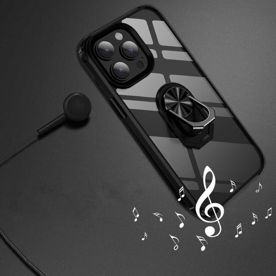 Apple iPhone 14 Pro Kılıf Zore Mola Kapak Siyah