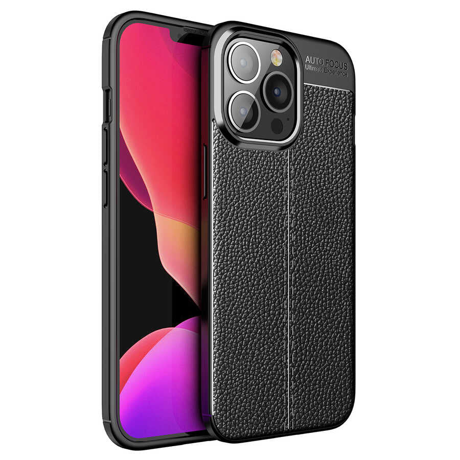 Apple iPhone 14 Pro Kılıf Zore Niss Silikon Kapak Siyah