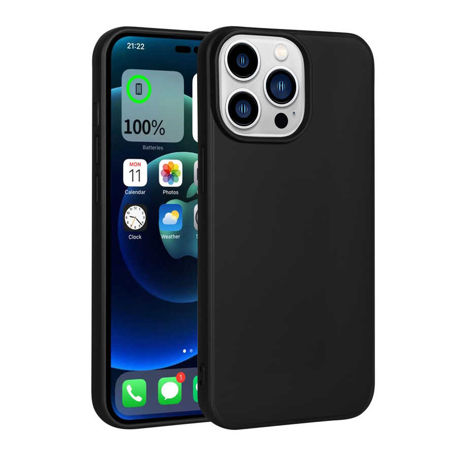 Apple iPhone 14 Pro Kılıf Zore Premier Silikon Kapak Lacivert