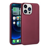 Apple iPhone 14 Pro Kılıf Zore Premier Silikon Kapak Mürdüm
