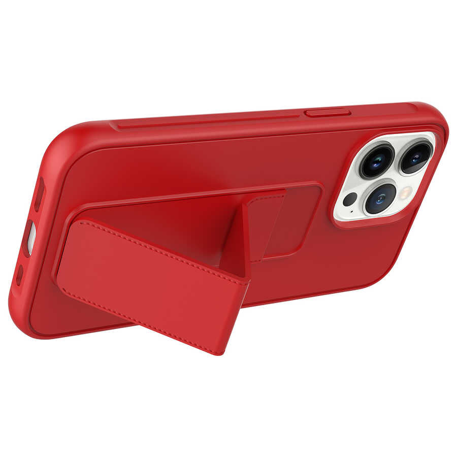 Apple iPhone 14 Pro Kılıf Zore Qstand Kapak Koyu Yeşil