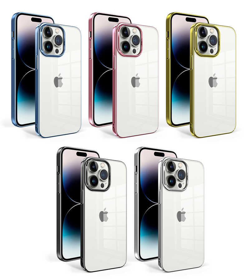 Apple iPhone 14 Pro Kılıf Zore Sun Kapak Gümüş