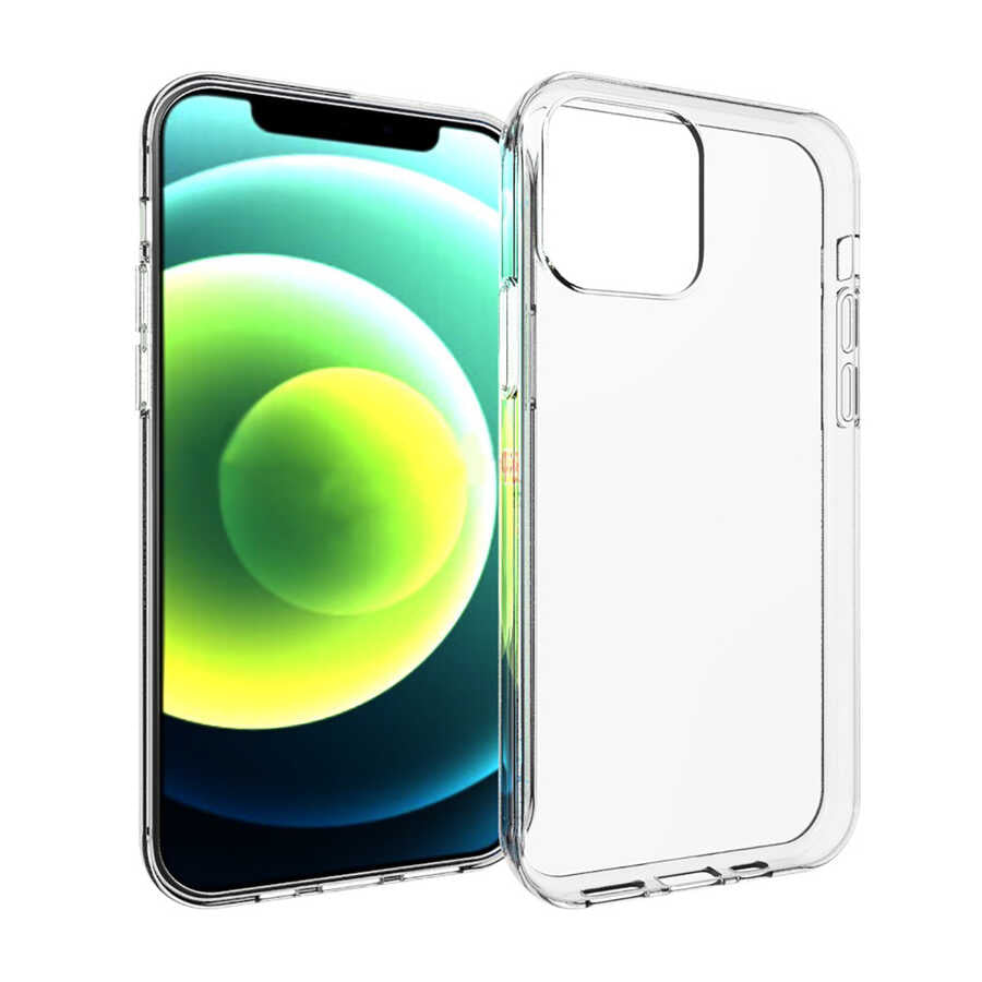 Apple iPhone 14 Pro Kılıf Zore Süper Silikon Kapak Renksiz