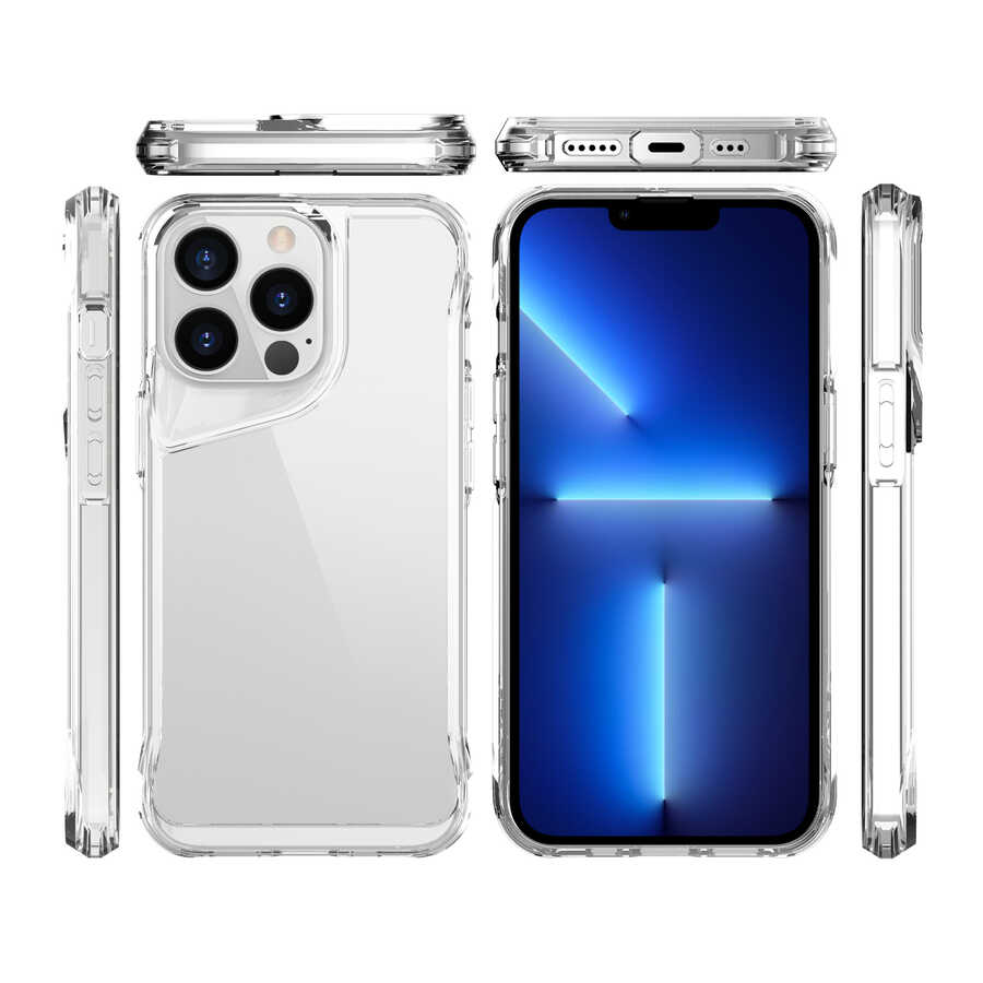 Apple iPhone 14 Pro Kılıf Zore T-Max Kapak Renksiz