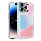 Apple iPhone 14 Pro Max Kılıf Airbagli Renkli Arka Yüzey Boncuk Tasarımlı Zore Kumul Kapak Pembe