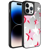 Apple iPhone 14 Pro Max Kılıf Aynalı Desenli Kamera Korumalı Parlak Zore Mirror Kapak Yıldız