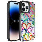 Apple iPhone 14 Pro Max Kılıf Aynalı Desenli Kamera Korumalı Parlak Zore Mirror Kapak Süper Anne