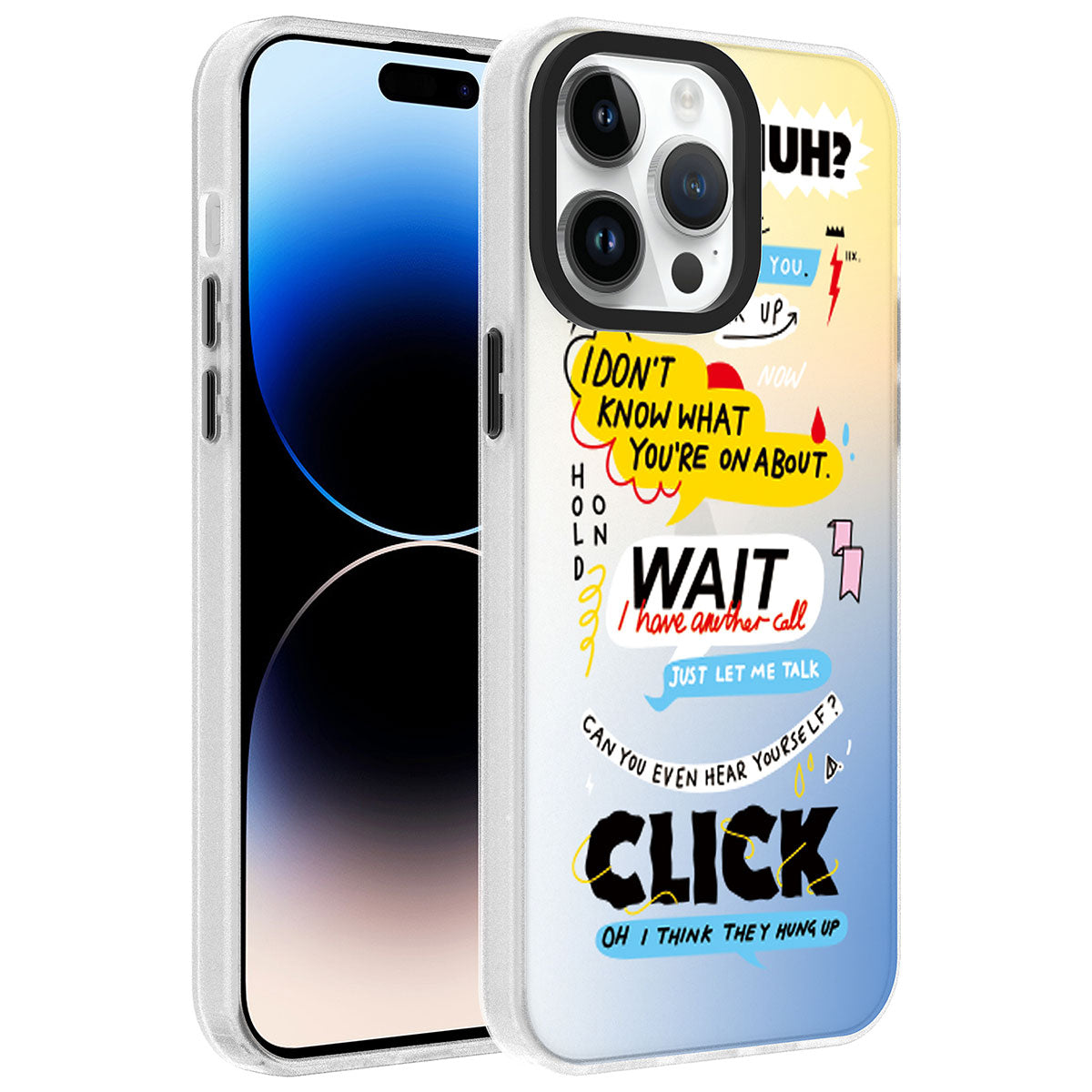 Apple iPhone 14 Pro Max Kılıf Desenli Zore Dragon Sert Kapak Kelimeler