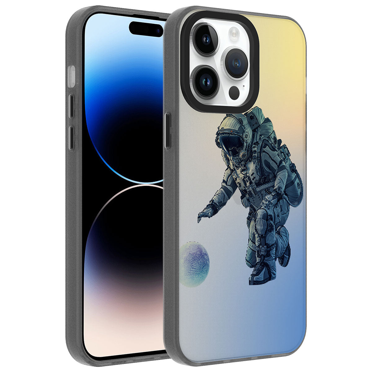 Apple iPhone 14 Pro Max Kılıf Desenli Zore Dragon Sert Kapak Seyahat