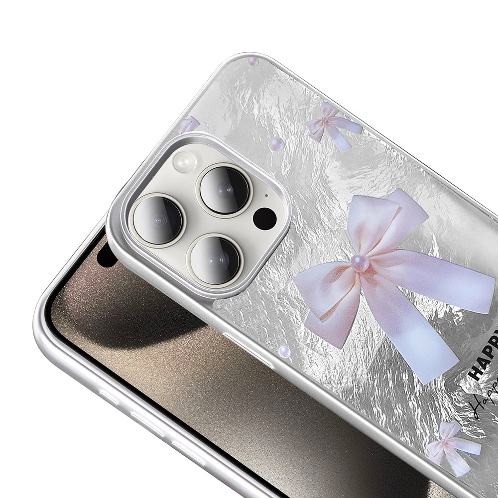 Apple iPhone 14 Pro Max Kılıf Desenli Zore Mep Kapak İncili Fiyonk
