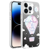 Apple iPhone 14 Pro Max Kılıf Desenli Zore Silver Sert Kapak Mottolar