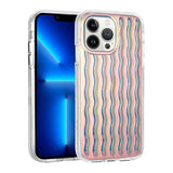 Apple iPhone 14 Pro Max Kılıf Kabartmalı Dalga Tasarımlı Silikon Zore İsmira Kapak NO9