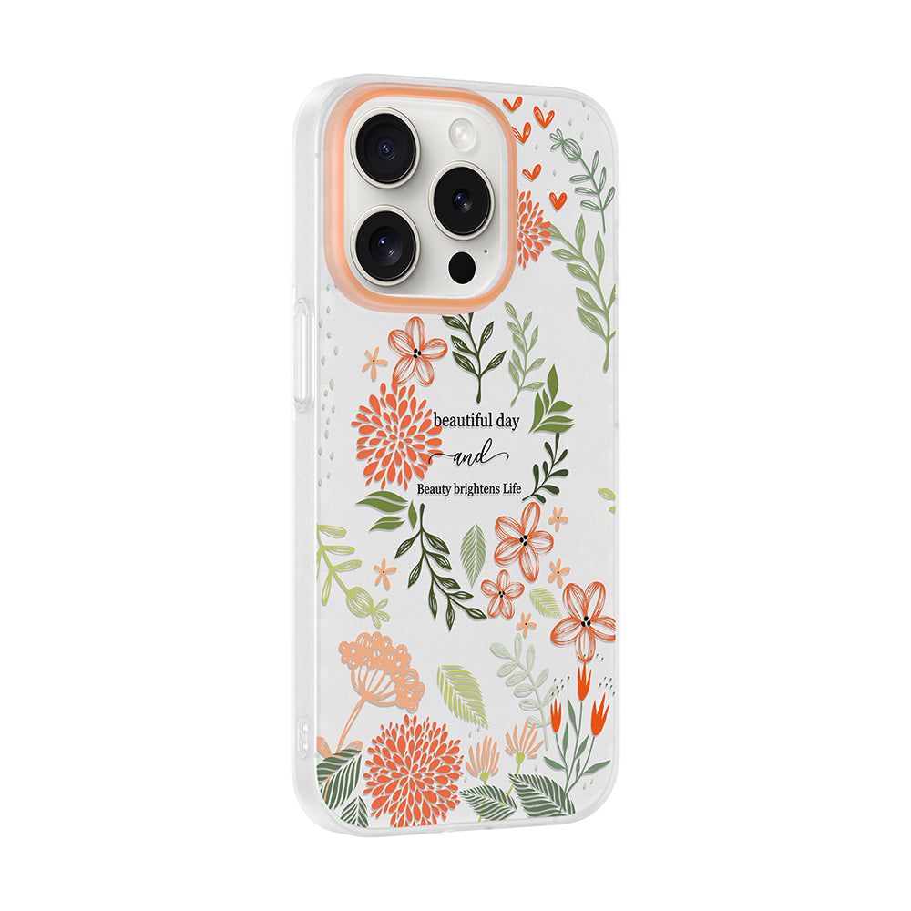 Apple iPhone 14 Pro Max Kılıf Kamera Korumalı Desenli Zore Klip Kapak Beautiful