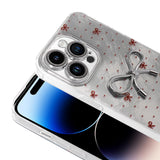 Apple iPhone 14 Pro Max Kılıf Kamera Korumalı Figürlü Zore Ponti Silikon Kapak Beyaz