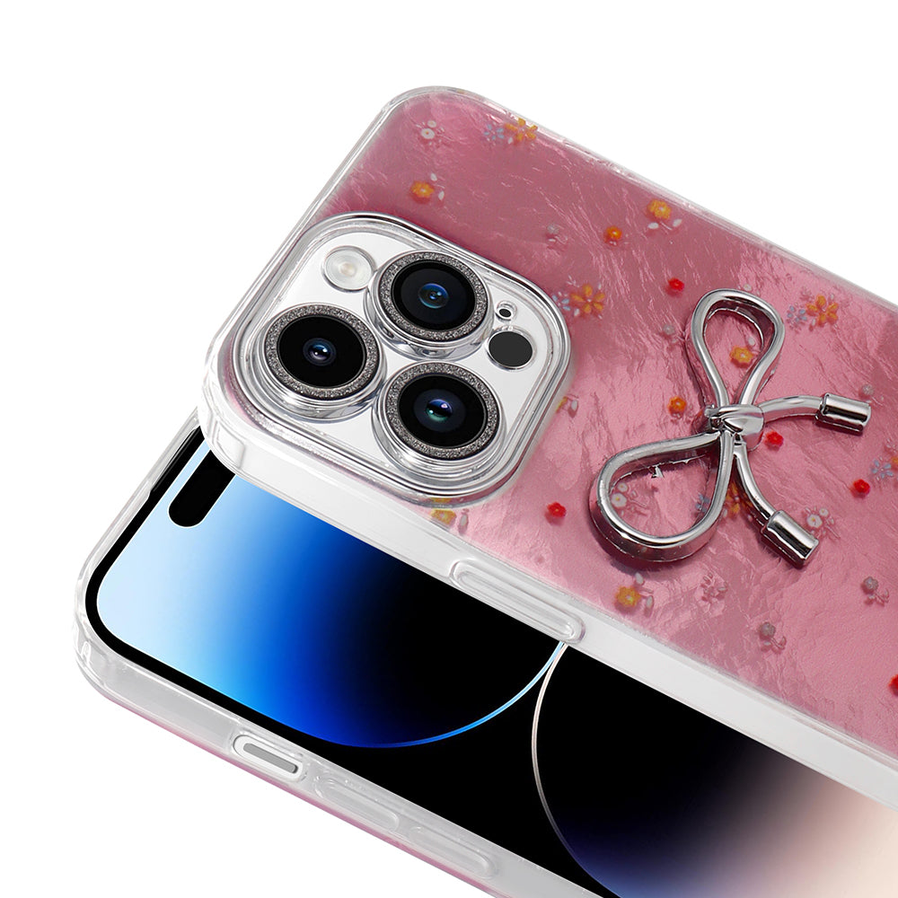 Apple iPhone 14 Pro Max Kılıf Kamera Korumalı Figürlü Zore Ponti Silikon Kapak Beyaz