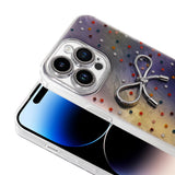 Apple iPhone 14 Pro Max Kılıf Kamera Korumalı Figürlü Zore Ponti Silikon Kapak Beyaz