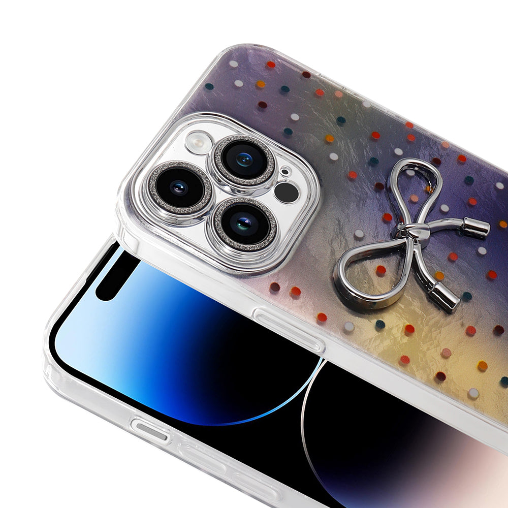 Apple iPhone 14 Pro Max Kılıf Kamera Korumalı Figürlü Zore Ponti Silikon Kapak Beyaz