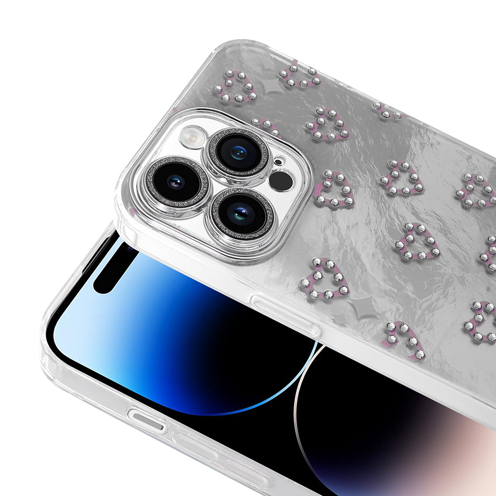 Apple iPhone 14 Pro Max Kılıf Kamera Korumalı Figürlü Zore Ponti Silikon Kapak Beyaz