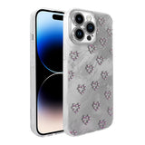 Apple iPhone 14 Pro Max Kılıf Kamera Korumalı Figürlü Zore Ponti Silikon Kapak Beyaz