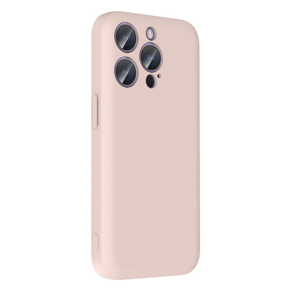 Apple iPhone 14 Pro Max Kılıf Kamera Korumalı Kartlık Hazneli Zore Vitra Kapak Pembe
