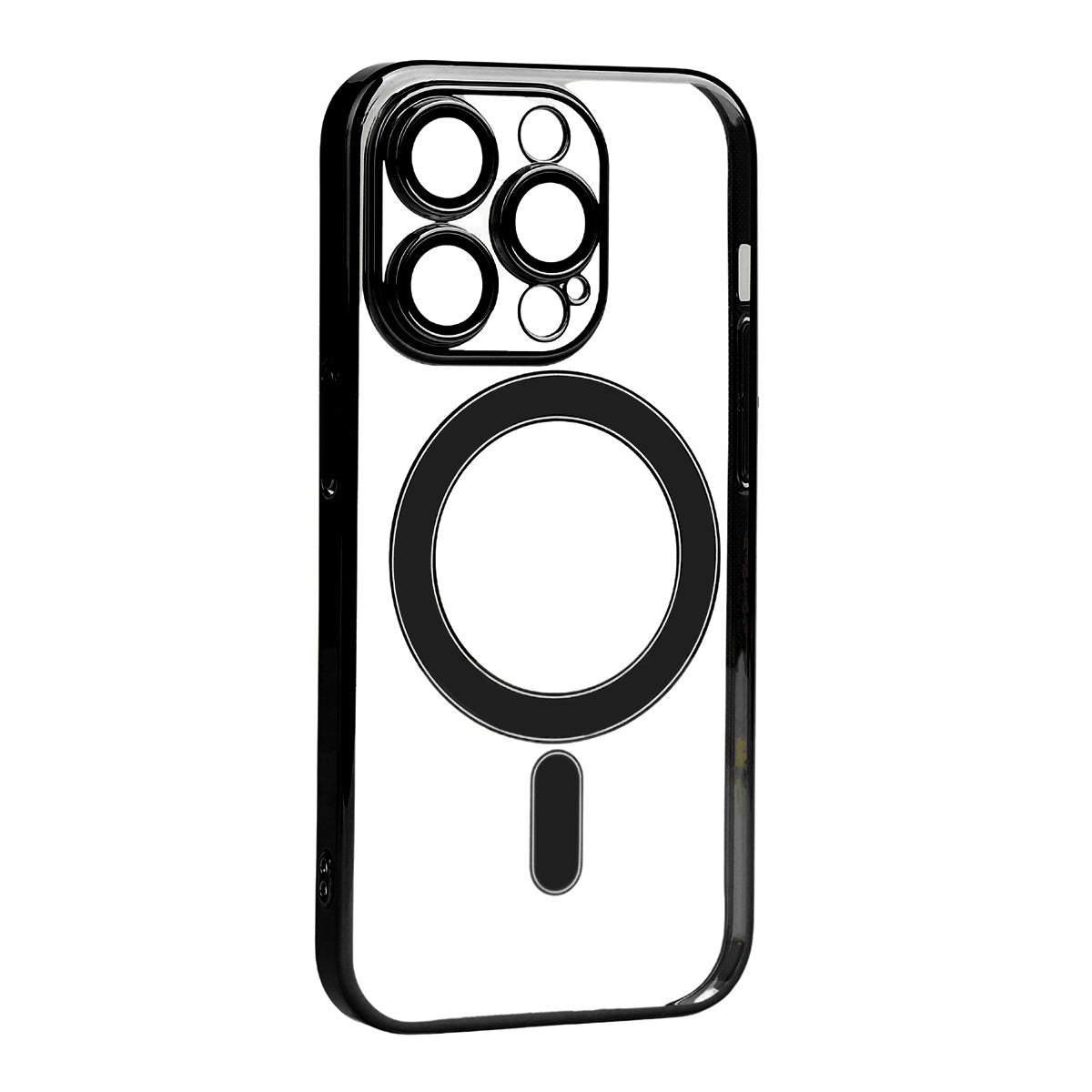 Apple iPhone 14 Pro Max Kılıf Kamera Korumalı M-safe Sert PC Zore Porto Kapak Siyah