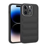 Apple iPhone 14 Pro Max Kılıf Kamera Korumalı Parlak Airbag'li Zore Galya Kapak Siyah