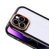 Apple iPhone 14 Pro Max Kılıf Kamera Korumalı Renkli Kenar ve Çerçeve Tasarımlı Zore Vitamin Kapak Yeşil