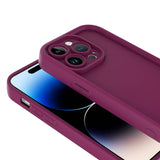 Apple iPhone 14 Pro Max Kılıf Kamera Korumalı Zore Ananas Kapak Pembe Koyu