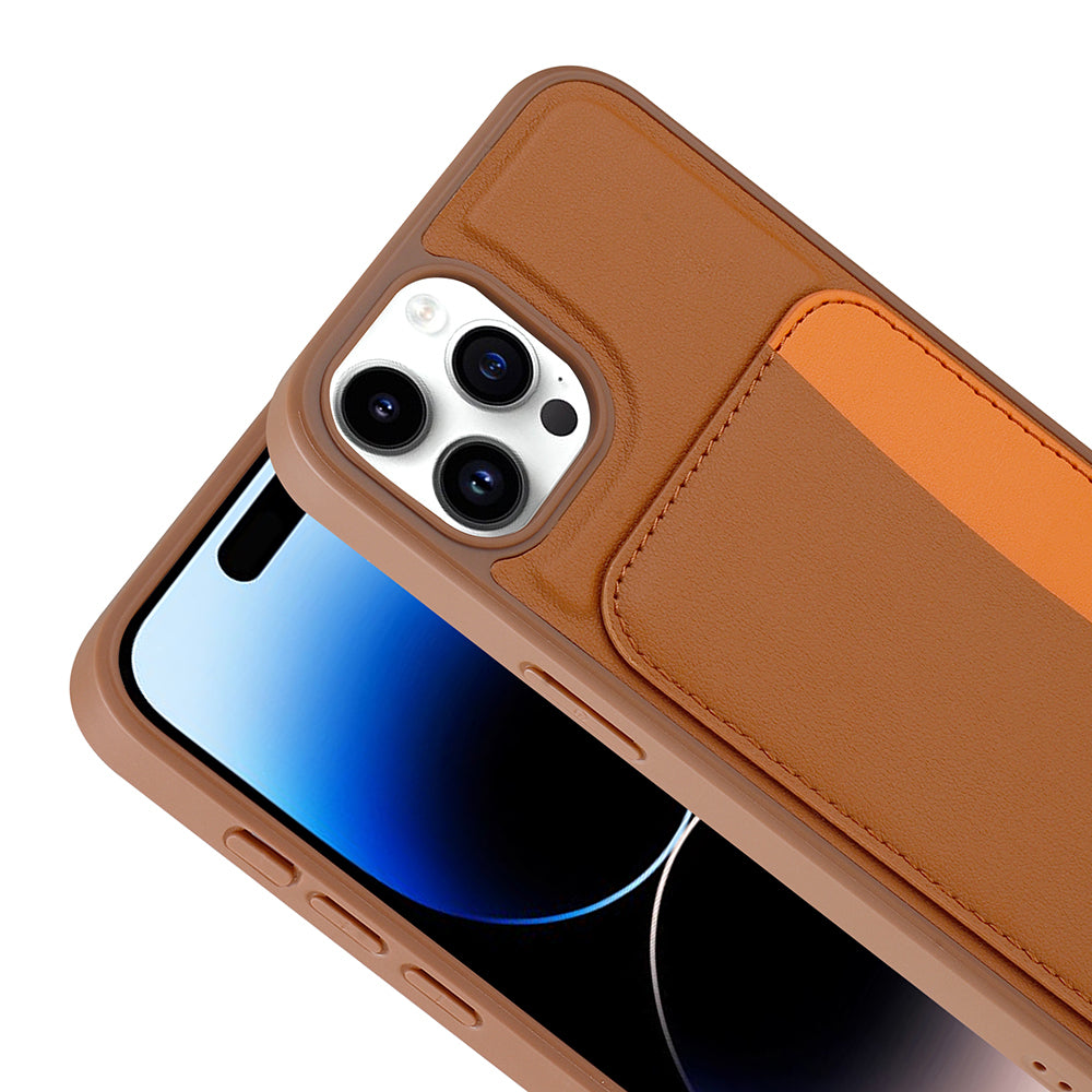 Apple iPhone 14 Pro Max Kılıf Kartlıklı Zore X-Kart Silikon Kapak Lacivert