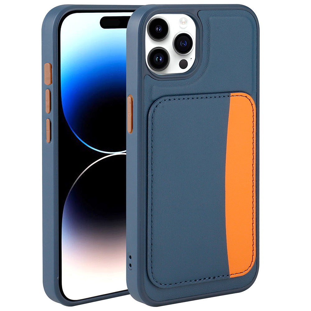 Apple iPhone 14 Pro Max Kılıf Kartlıklı Zore X-Kart Silikon Kapak Koyu Gri