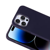 Apple iPhone 14 Pro Max Kılıf M-Safe Şarj Özellikli Kumaş Tasarımlı Zore Miami Sert PC Kapak Derin Mor