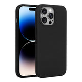 Apple iPhone 14 Pro Max Kılıf M-Safe Şarj Özellikli Kumaş Tasarımlı Zore Miami Sert PC Kapak Siyah