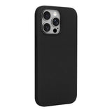 Apple iPhone 14 Pro Max Kılıf M-Safe Şarj Özellikli Kumaş Tasarımlı Miami Sert PC Kapak Siyah