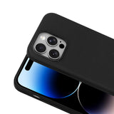 Apple iPhone 14 Pro Max Kılıf M-Safe Şarj Özellikli Kumaş Tasarımlı Zore Miami Sert PC Kapak Siyah