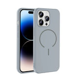 Apple iPhone 14 Pro Max Kılıf M-safe Şarj Özellikli Zore Meta Kapak Siyah