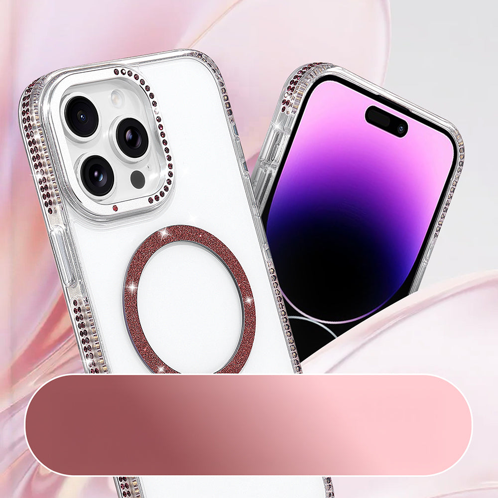 Apple iPhone 14 Pro Max M-safe Şarj Özellikli Tera Silikon Kılıf Mürdüm