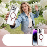 Apple iPhone 14 Pro Max M-safe Şarj Özellikli Tera Silikon Kılıf Mürdüm