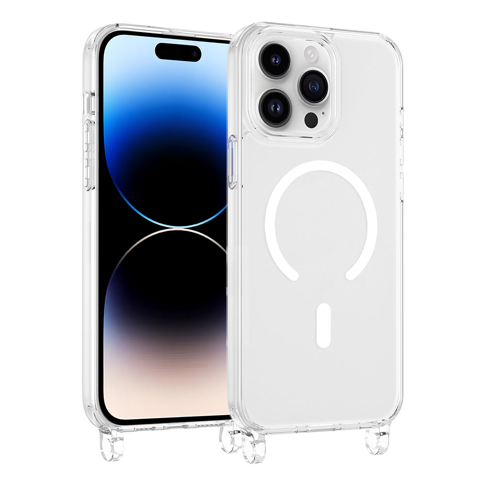 Apple iPhone 14 Pro Max Kılıf M-safe Şarj Özellikli X-Rop Kapak Şeffaf