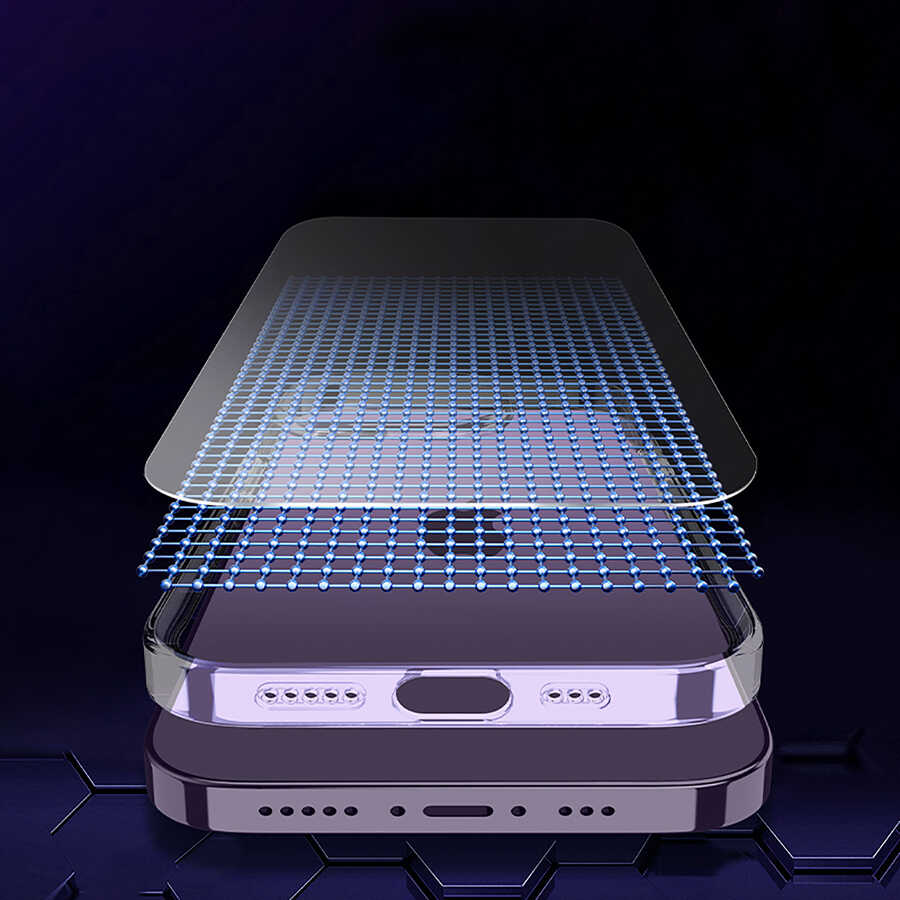 Apple iPhone 14 Pro Max Kılıf M-safe Şarj Özellikli Sert PC Zore Fuya Kapak Derin Mor