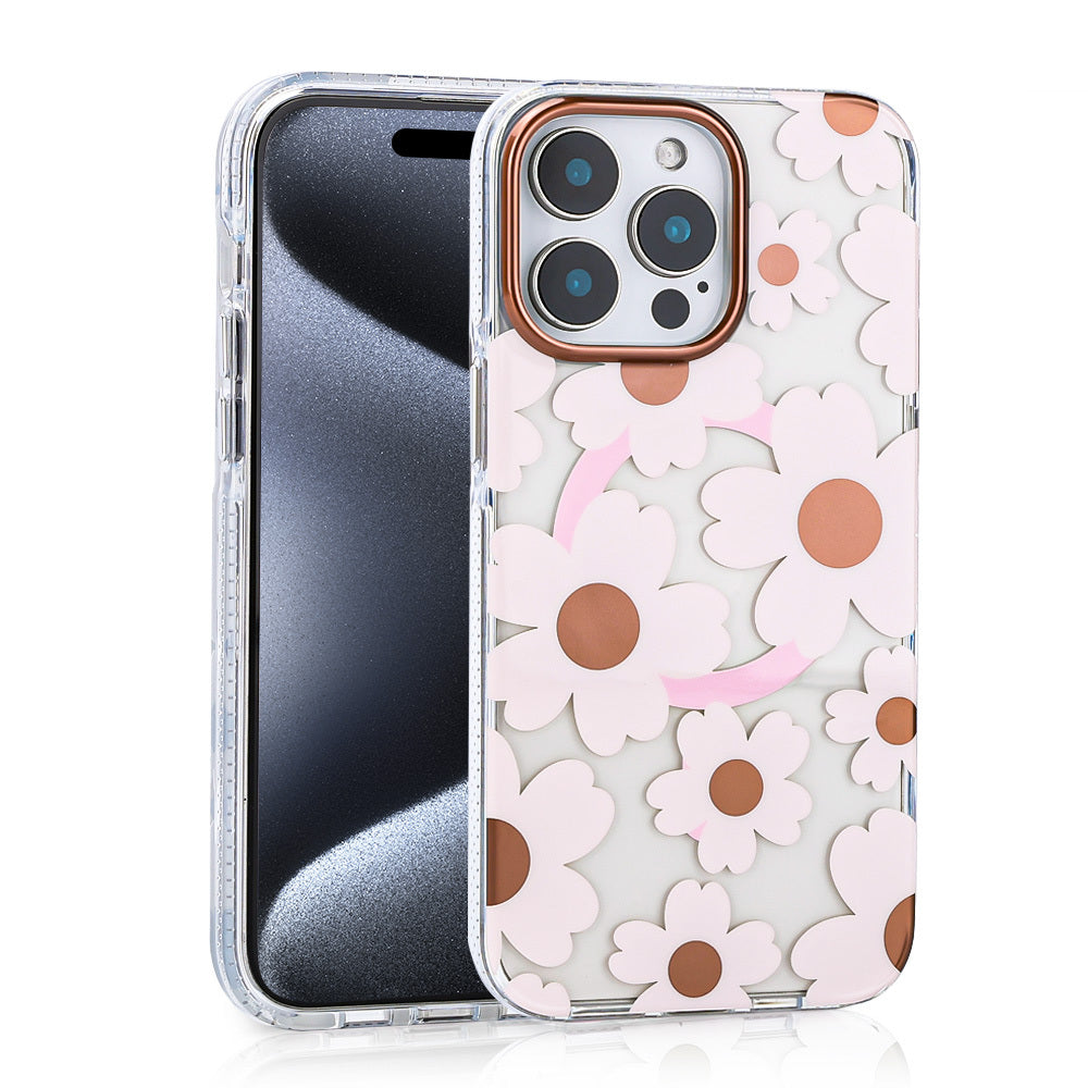 Apple iPhone 14 Pro Max Kılıf M-safe Şarj Özellikli Zore Papat Kapak Pembe