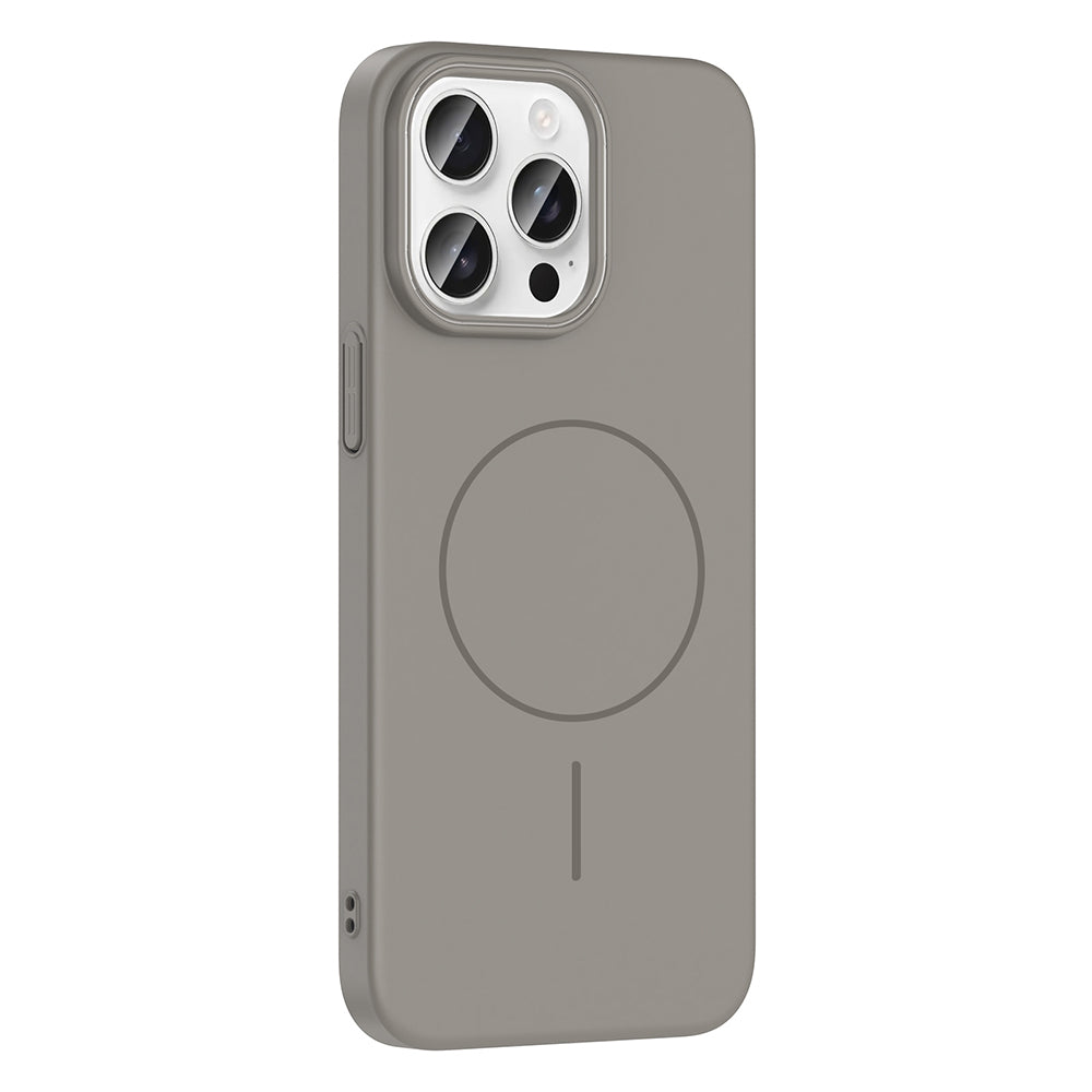Apple iPhone 14 Pro Max Kılıf M-safe Şarj Özellikli Zore Ruby Sert Kapak Lacivert