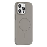 Apple iPhone 14 Pro Max Kılıf M-safe Şarj Özellikli Zore Ruby Sert Kapak Desert Titanyum