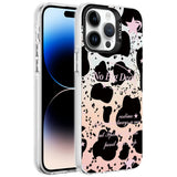 Apple iPhone 14 Pro Max Kılıf Mermer Desenli Zore Marbello Kapak Siyah-Beyaz